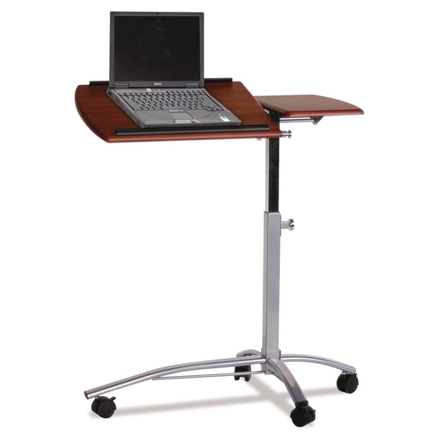 Pemberly Row Support Mobile Ajustable pour Ordinateur Portable en Cerisier Moyen