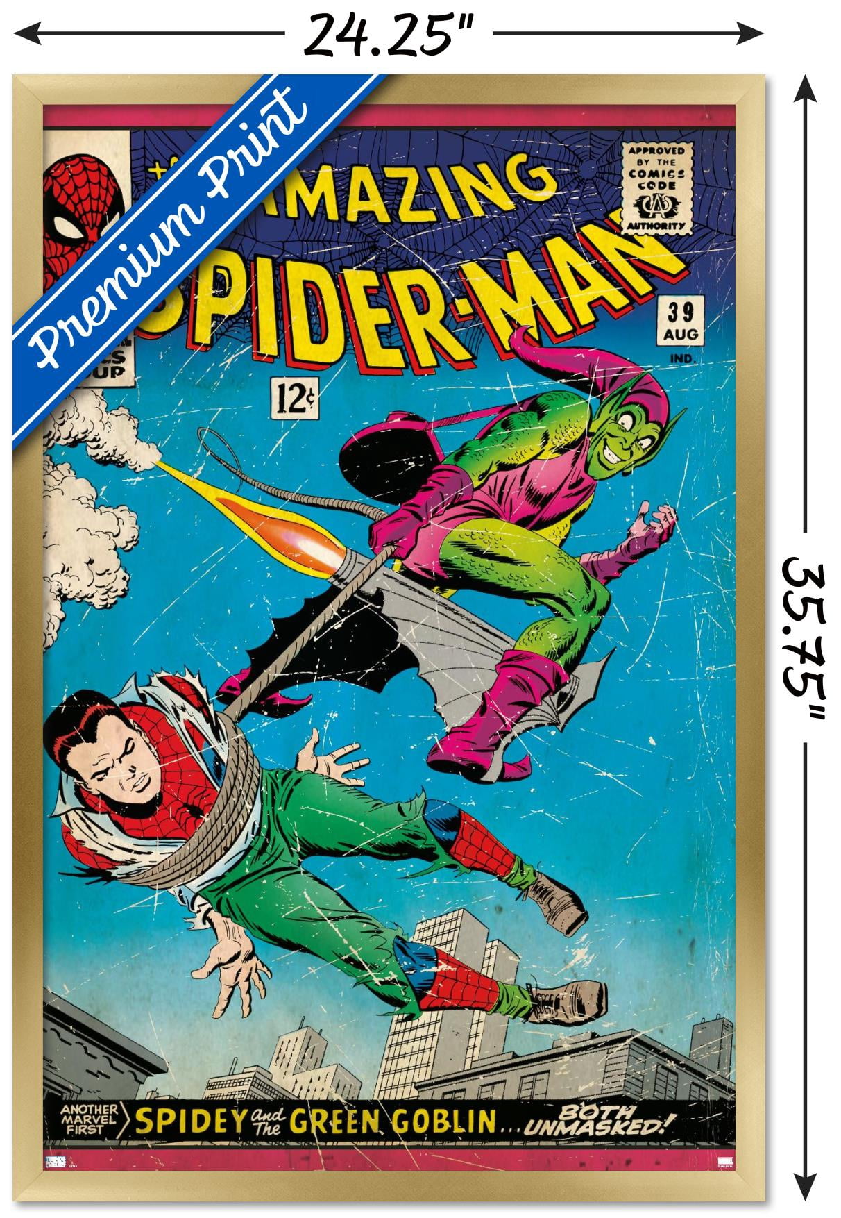 Marvel Comics - Spider-Man - Amazing Spider-Man #39 Wall Poster, 22.375" x 34", Framed