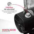 thumbnail image 5 of Ventilador de pedestal 18" metálico 3 velocidades 80W cabezal ajustable, 5 of 5