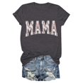thumbnail image 3 of Graphic Tees for Women T-Shirts Women's Loose Top with Printed Short Sleeve Crewneck T-Shirt for Everyday Comfort Gray XL, 3 of 3