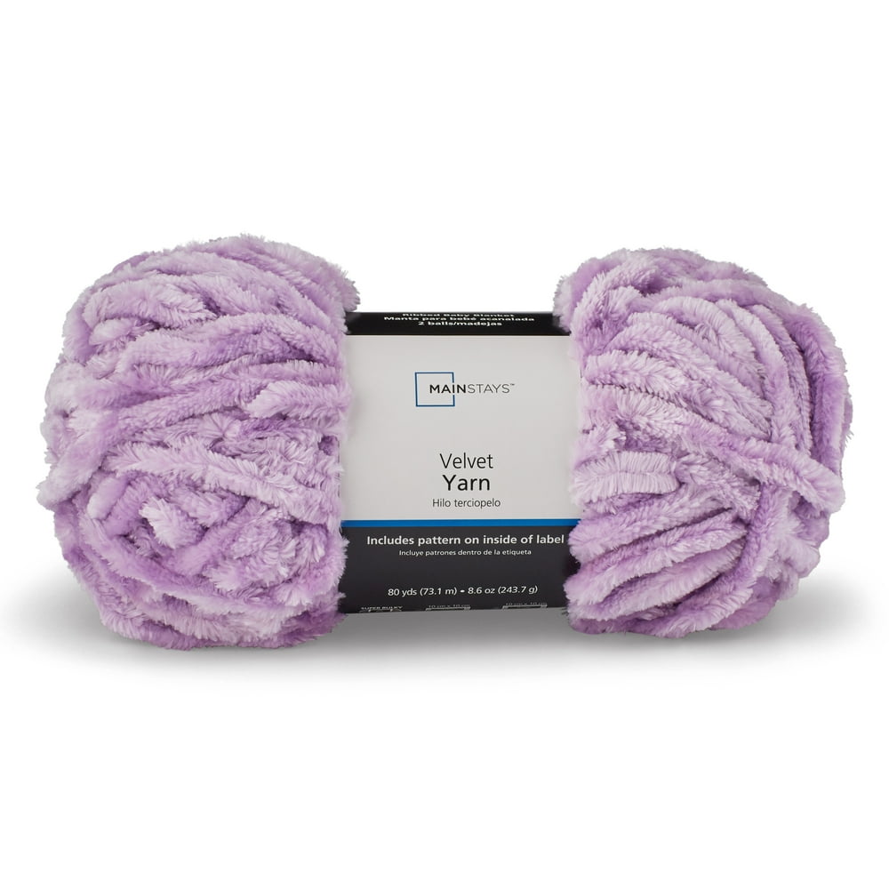 Mainstays 80 yd. Velvet Yarn, 100 Polyester
