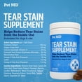 thumbnail image 5 of Pet MD Tear Stain Remover for Dogs & Cats - Antioxidant Eye Care Supplement with Lutein, Cranberry, & Omega 3 & 6 - Cat & Dog Tear Stain Remover Chews for White & Light Fur - 60 ct, 5 of 8