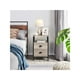 thumbnail image 5 of 2PCS Mesita de Noche Madera Vintage para Dormitorio Mesa Auxiliar Metal con 3 Cajones 40 x 40 x 61 cm Gris, 5 of 5