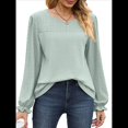 thumbnail image 1 of Camisas de Larga para Mujer, Cuello Redondo, Túnicas Informales Holgadas, Blusas Elegantes para el Trabajo, Ropa de Moda de Otoño 2025 Judías M, 1 of 10