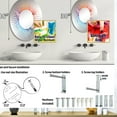 thumbnail image 4 of Designart "Coral Blend Bubbles" Soda Starburst Round Wall Mirror - Food & Beverage Oval Printed Decorative Mirror - Multiple Color Options, 4 of 5