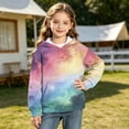 thumbnail image 5 of Enjoytime Hoodies for Girls Printed Long Sleeve Pullover Sweatshirt Fall Winter Fashion Casual Kids Clothes with Pocket, 5 of 7