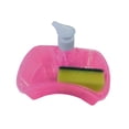 thumbnail image 2 of Dispensador de Jabón y Esponja Multiusos Capacidad 1000ml Dispensador de Jabón para Platos Jabón Rosa roja, 2 of 9