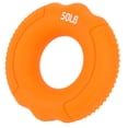 thumbnail image 2 of Pinza de mano de silicona sólida, ejercitador de fuerza, dedo, antebrazo, potencia muscular, Fitness (naranja 50LB), 2 of 8