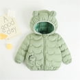 thumbnail image 2 of Baby Boys Girls Winter Coats Toddler Bear Hoods Down Jacket Baby Kids Dinosaur Light Puffer Padded Outwear, 2 of 5