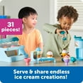 thumbnail image 3 of Learning Resources Swirly Scoops Ice Cream Shoppe, Ice Cream Playset, Play Food, Ages 2 +, 3 of 7