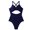 Blue 2, variant on KYAIGUO Summer One Piece Bikini Wimwear Adjustable Strap Swimsuits Backless Bathing Suits Tankini Set for Womens