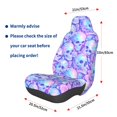 thumbnail image 3 of Fotbe Blue Skull Daisy Funda para Asiento de Auto con Estampado – Impermeable y Antisudor – Ajuste Universal, Lavable a Máquina, Antideslizante (1 Pieza), 3 of 5