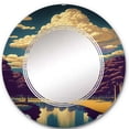 thumbnail image 2 of DESIGN ART Designart 'Vintage Poster of New York Central Park I' Printed City Wall Mirror 24in.x24in., 2 of 5