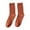 Orange, variant on Daznico Socks for Women - Women's Stacked Socks Mid Calf Double Needle Knit Solid Color Casual Retro Korean Japanese Style Socks for Daily Wear
