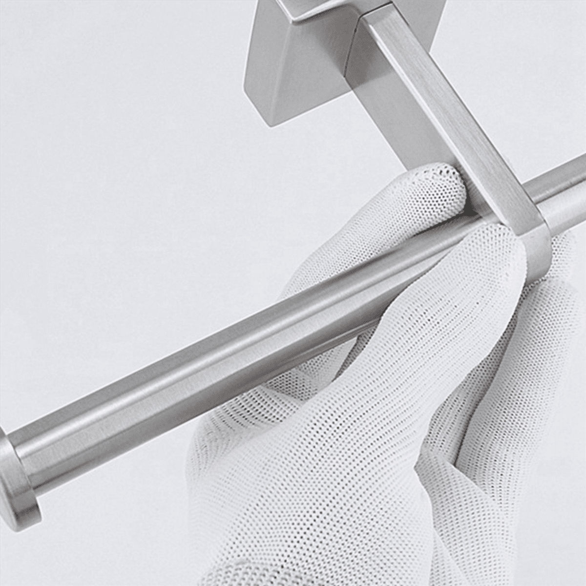 5X Stainless Steel Holder Double Ring Toilet Paper Holder Wall Mounted Bathroom Toilet Paper Shelf Silver