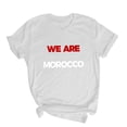 thumbnail image 4 of Gamivast "We Are Morocco" Graphic T-Shirt for Women Soccer Fan Apparel Casual Short Sleeve Crew Neck Tee Soft Lightweight Summer Sports Everyday Comfortable Top White L, 4 of 5