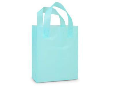 250 MEZZO 16X15X6 PURPLE frosted STUDIO shopping bags 
