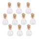 thumbnail image 5 of Frascos de botellas de vidrio artesanales con base plana de 10 piezas con corcho (transparente), 5 of 5