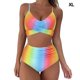 thumbnail image 5 of Jumpingount Traje de baño Sexy para mujer, traje de baño para chica, traje de baño para interior y exterior, parque acuático, baño, traje de conjuntos de ropa  Tipo 2 XL, 5 of 5