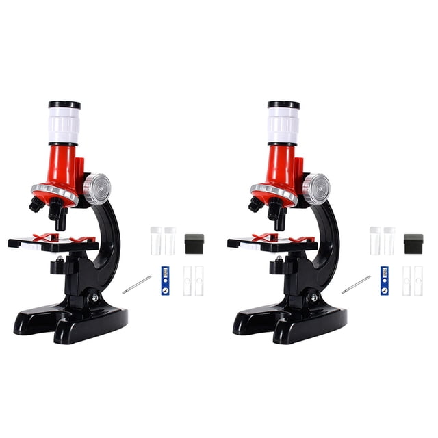 2X Children'S Microscope Toy 1200 Times Student Scientific Experiment Puzzle Science and Education Toy Set