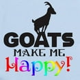 thumbnail image 2 of CafePress - GOATS Make Me Happy Body Suit - Baby Light Bodysuit, Size Newborn - 24 Months, 2 of 4