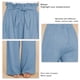 thumbnail image 4 of Pantalones largos de mujer pantalones casuales de mujer de color puro con cinturón para fiesta ANGGREK Otros, 4 of 5