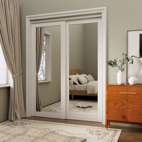 60" x 80" (2 Sets of 30") Interior Sliding Pocket Door Recessed 3 Paneled Sliding Door With Soft Close / JAMB