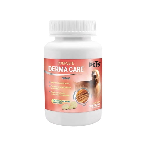 Tableta masticable derma care para perro Fancy Pets Tabletas masticables con omegas para perro de 60 pz