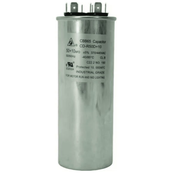 Capacitor Para Minisplit De Trabajo, 50 + 10 Mfd, 370-440vac GB CD-R50D+10
