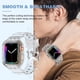 thumbnail image 5 of Correa protectora de gel deportiva para hombre y mujer, compatible con Apple Watch Ultra 2/1 Series 1-9 y SE, 38 mm, 40 mm, 41 mm, 42 mm, 44 mm, 45 mm, transparente, 5 of 5