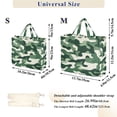 thumbnail image 2 of FORMRS Womens Corduroy Tote Bag Crossbody Shoulder Handbag with Pocket, Light Green Camouflage Design, 2 of 7