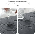 thumbnail image 4 of Bailu Memory Foam Bath Mat Pebble Bathroom Rug Super Absorbent Machine Washable Bathroom Rug (20x32, Dark Gray), 4 of 7