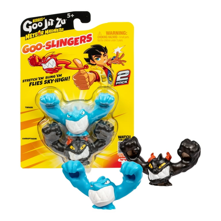 Heroes of Goo Jit Zu Meteor Madness Goo-Slingers 2 Pack, Stretch