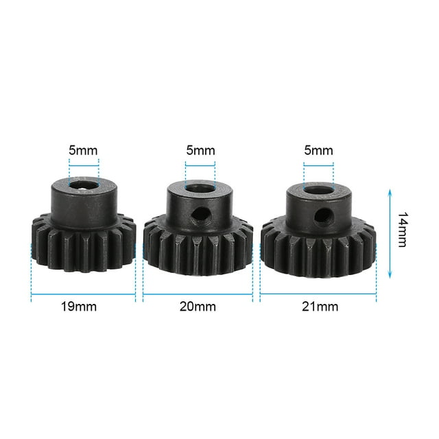 Engranajes De Motor, Engranaje De Motor 17T-19TT 20T-22T RC Car Gear RC Motor Piñones Durable RC Motor Pinion Gear, RC Motor Para 1/8 RC Buggy Truck 1/8 RC Car Outdoor ANGGREK Otros