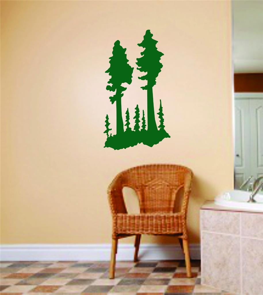 Custom Wall Decal Kids Room Trees Graphic Art Bedroom Home Decor Vinyl
