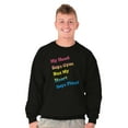 thumbnail image 5 of Head Says Gym Heart Pizza Workout Sweatshirt for Men or Women Brisco Brands S, 5 of 6