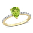thumbnail image 2 of Everly Women's Peridot 14k Yellow Gold Ring, 2 of 2