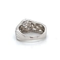 thumbnail image 4 of Cluster Halo Diamond Engagement Ring, Twisted Diamond Shank Ring, Solitaire With Accents Diamond Ring, 2.5 Ct Simulated Diamond, 925 Sterling Silver, Proposal Ring, 4 of 5