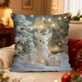 thumbnail image 1 of CaiYueKe Christmas Pillow Cover Holiday Decor Santa Snowman Reindeer Festive Throw Pillowcase Soft Living Room Bedroom Couch Seasonal Home Decorations, 1 of 7