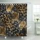 thumbnail image 1 of Cortina de ducha ABPHQTO piel de serpiente salvaje marrón y leopardo 165x180 cm, 1 of 2