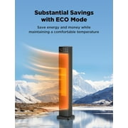 Pelonis 30 Tower Heater, Ceramic, Indoor Electric, Oscillating, 1,500 Watts, Remote Control, Black