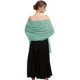 thumbnail image 1 of ORUYROP Châle Foulard Enveloppements Doux Chiffon Dentelle Pashmina pour Robes de Soirée pour occasions Formelles, 1 of 7