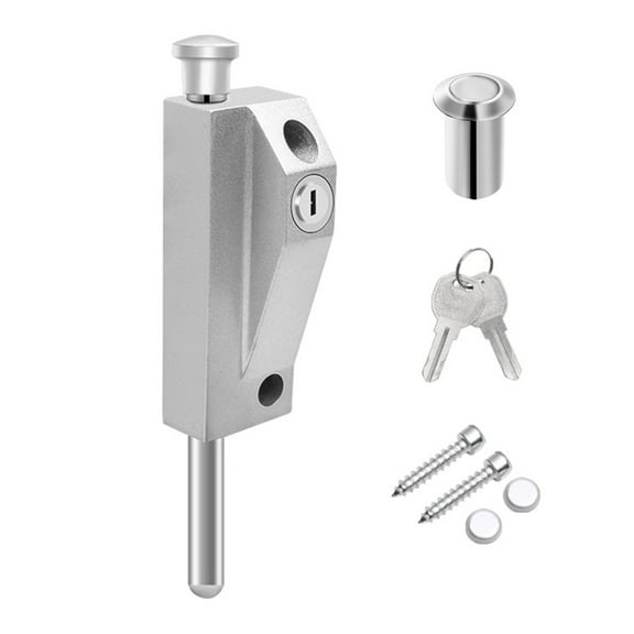 Aluminum Alloys Revolving Door Ground Lock Sliding Door Latches Wooden Door Spring Floor Lock Easy to Installation
