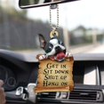 thumbnail image 2 of Car Ornament,Automotive Interior Mirrors Hanging Ornament,Get in Sit Down Shut Up Car Pendant Rear View Mirrors Charm Accessories Decor, 2 of 3