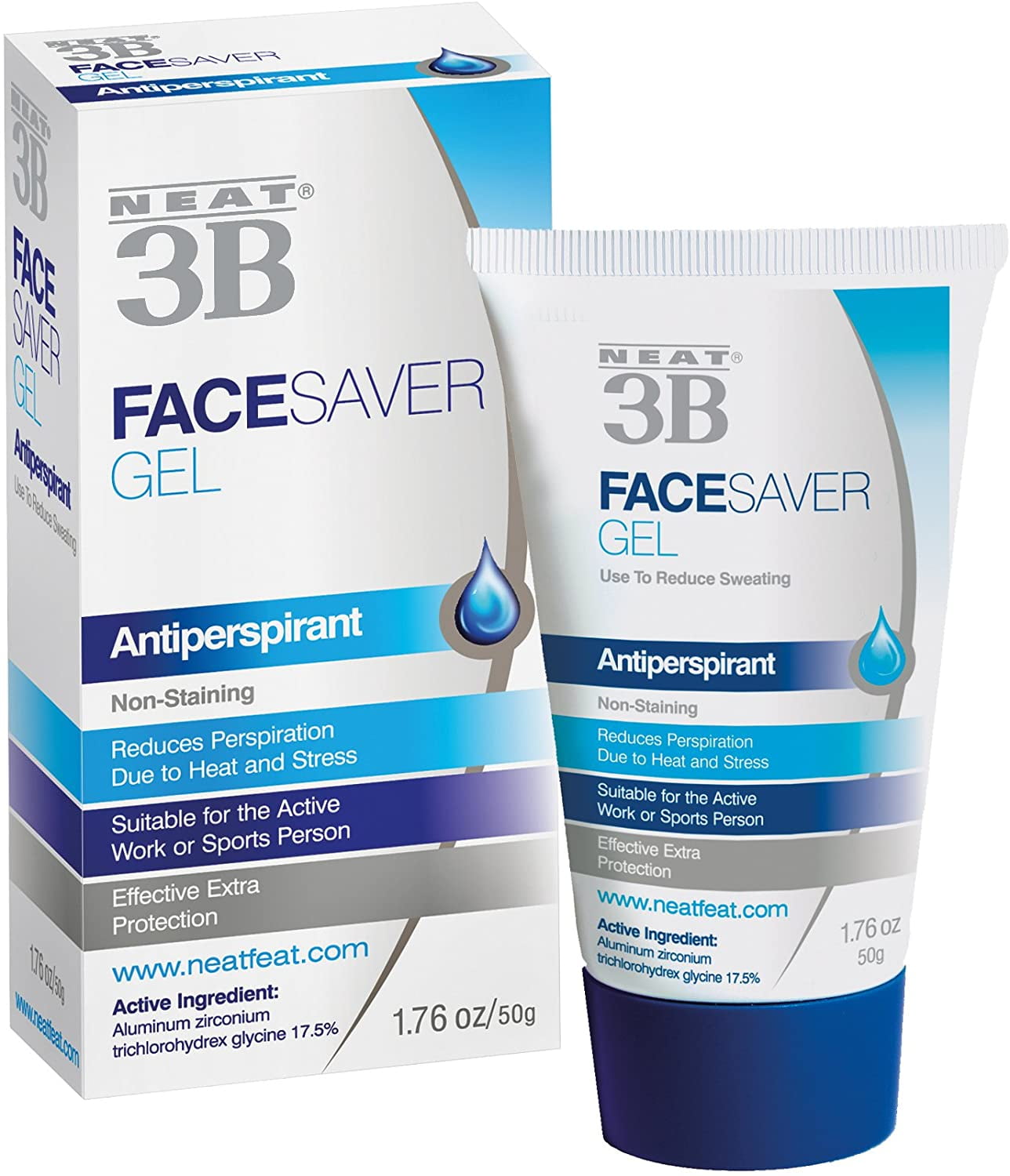 Neat 3B Face Saver Anti-Perspirant Gel 1.76 oz