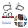 thumbnail image 2 of 5pcs Stainless Steel D-type Shackle Bow U-type, High-Strength Lifting Ring Buckle Connection Fixed Chain ,Easy to Install, 2 of 4