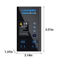 thumbnail image 3 of Mefallenssiah Car Inverter 12V to Ac 110V 200W Converter Auto Power Adapter Type-C Usb Fast Charging Station Car Inverter Power Adapter, 3 of 9