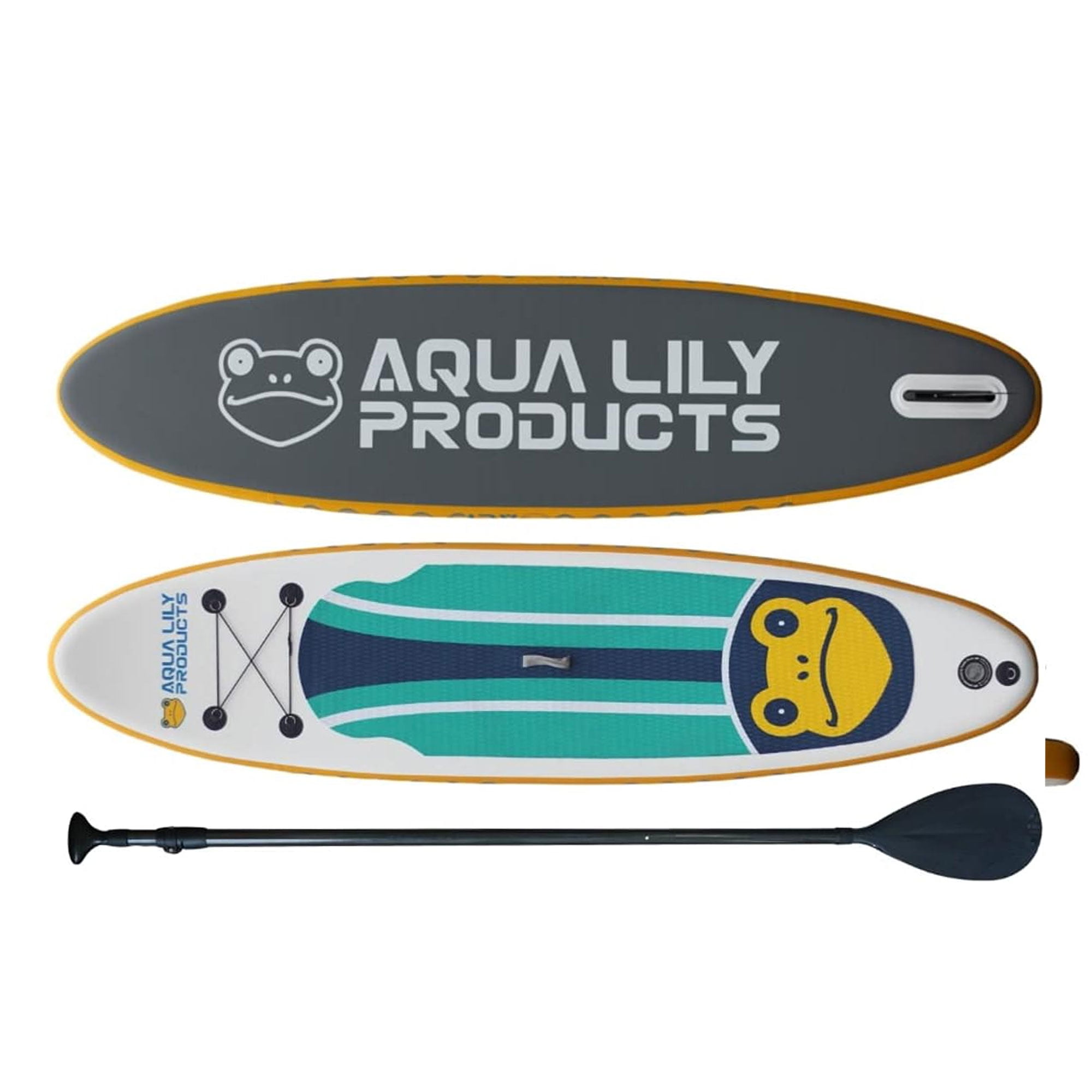 Aqua Lily Pad Premium Inflatable Stand Up Paddle Board w/Accessories & Bag