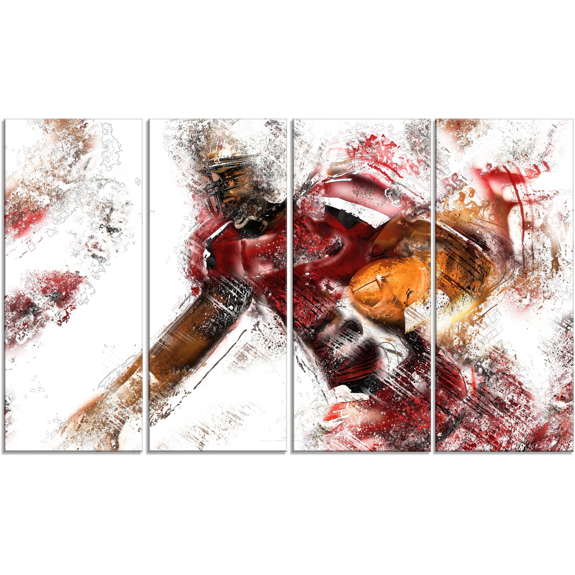 Design Art Football Live Ball, 4 Panels, 48" x 28"