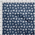 thumbnail image 3 of oneOone Cotton Flex Navy Blue Fabric Florals Craft Projects Decor Fabric Printed By The Yard 40 Inch Wide, 3 of 4